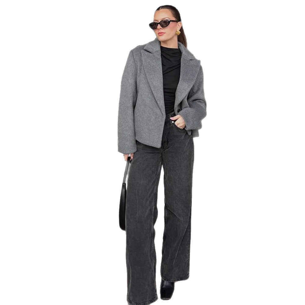 Damen elegante Übergröße Blazerjacke R&B