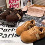 Damen Fleecegefütterte Sneakers mit sportlichem Design und rutschfester Laufsohle