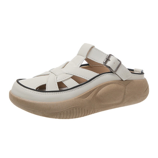 Damen Bequeme Slingback Sandalen mit verstellbarem Riemendesign und anatomischer Fußbett R&B