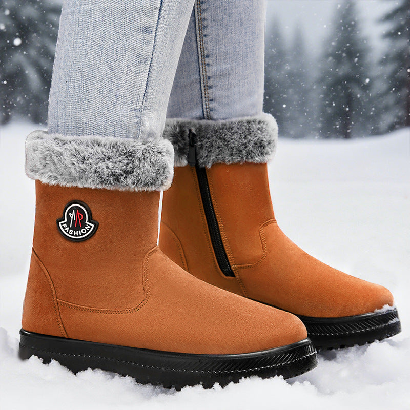 Damen Warme Winterstiefel mit weichem Innenfutter und rutschfester Sohle R&B