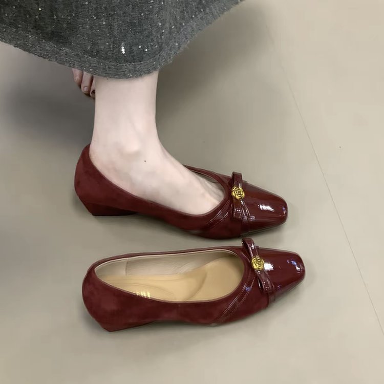 Damen elegante Ballerinas mit dekorativer Schleife und komfortablem Fußbett R&B