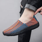Unisex nan geflochtene elastische Slipper mit leichter dämpfender Sohle R&B