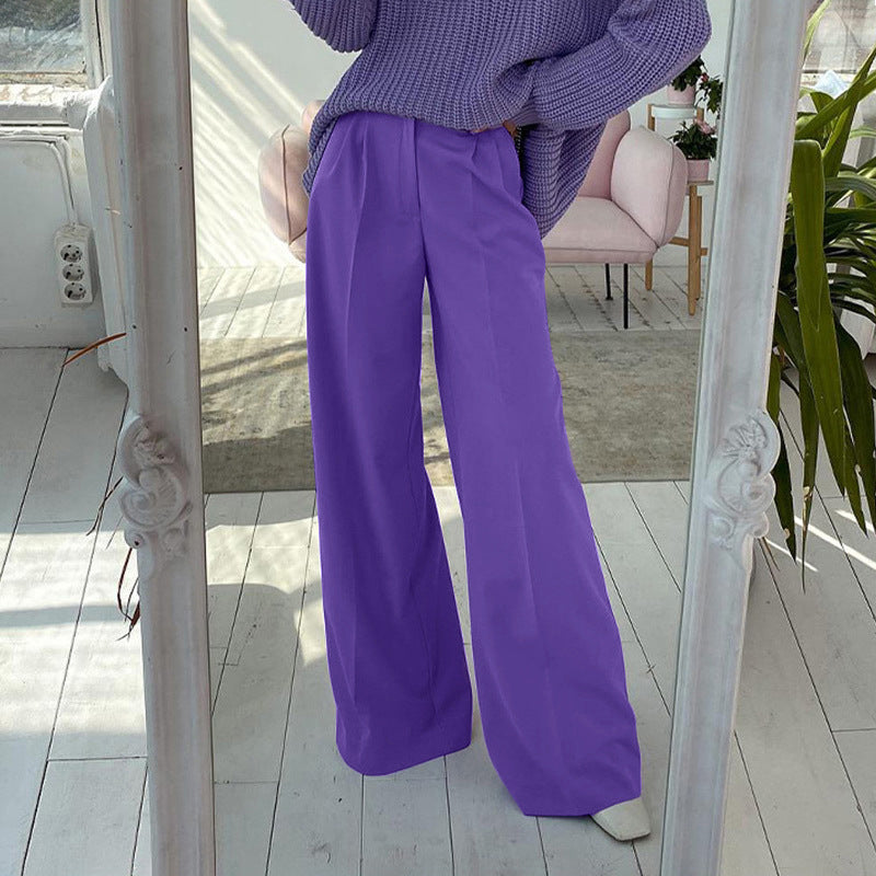 Damen Weite Palazzo-Hose mit eleganter Taillierung und modischem Schnitt R&B