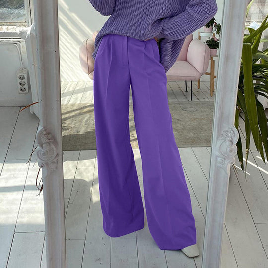 Damen Weite Palazzo-Hose mit eleganter Taillierung und modischem Schnitt R&B