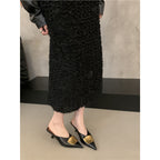 Damen Slingback Pumps mit elegantem Metallic-Design R&B