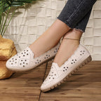 Damen Freizeit-Schuhe mit detaillierter Lochmusterung R&B
