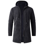 Herren lässige Kapuzenjacke mit weichem Innenfutter R&B