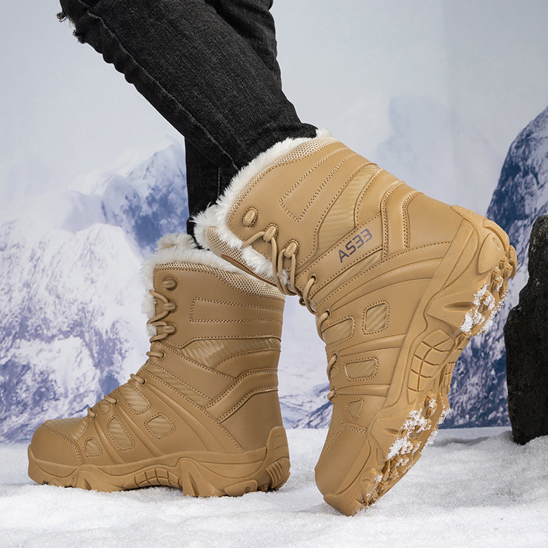 Herren Winterstiefel mit isolierender Innensohle und wasserdichtem Obermaterial R&B