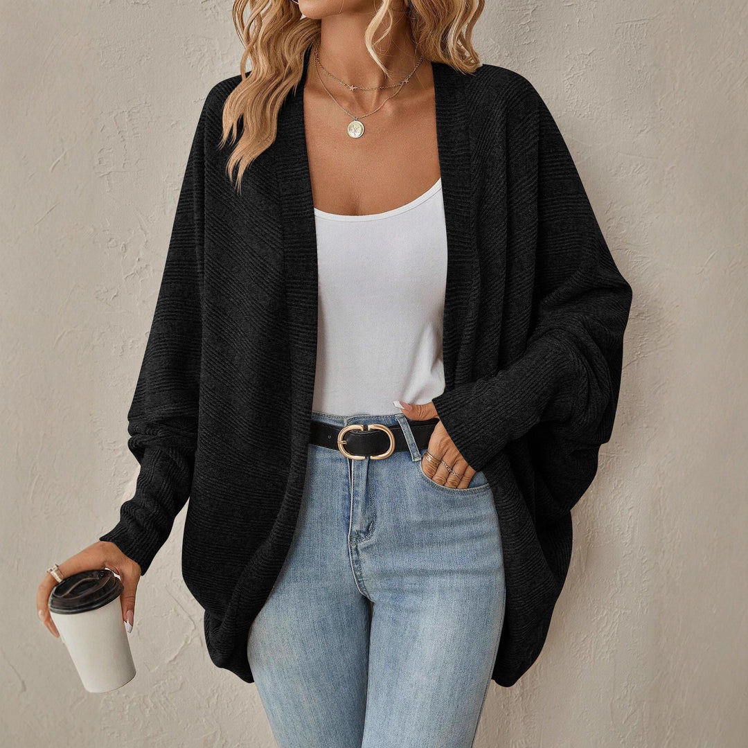 Damen Oversized Strickjacke mit großzügigem Schnitt und feiner Textur R&B