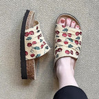 Damen modische Clogs mit floralem Design und rutschfester Sohle R&B