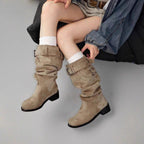 Damen modische Winterstiefel mit praktischen Schnallen und bequemem Innenfutter R&B