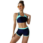 Damen Activewear Set mit Reißverschluss und Hochleistungsstoffen R&B