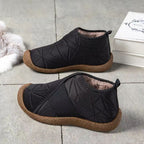 Damen Gemütliche Fleece-Hausschuhe mit rutschfester Sohle R&B