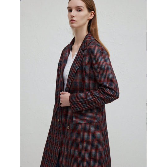 Damen Blazer mit Karo-Muster und schickem Schnitt R&B
