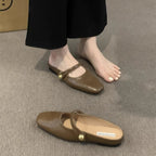 Damen elegante Ballerina-Slipper mit modischem Riemchen und Komfort-Innensohle R&B