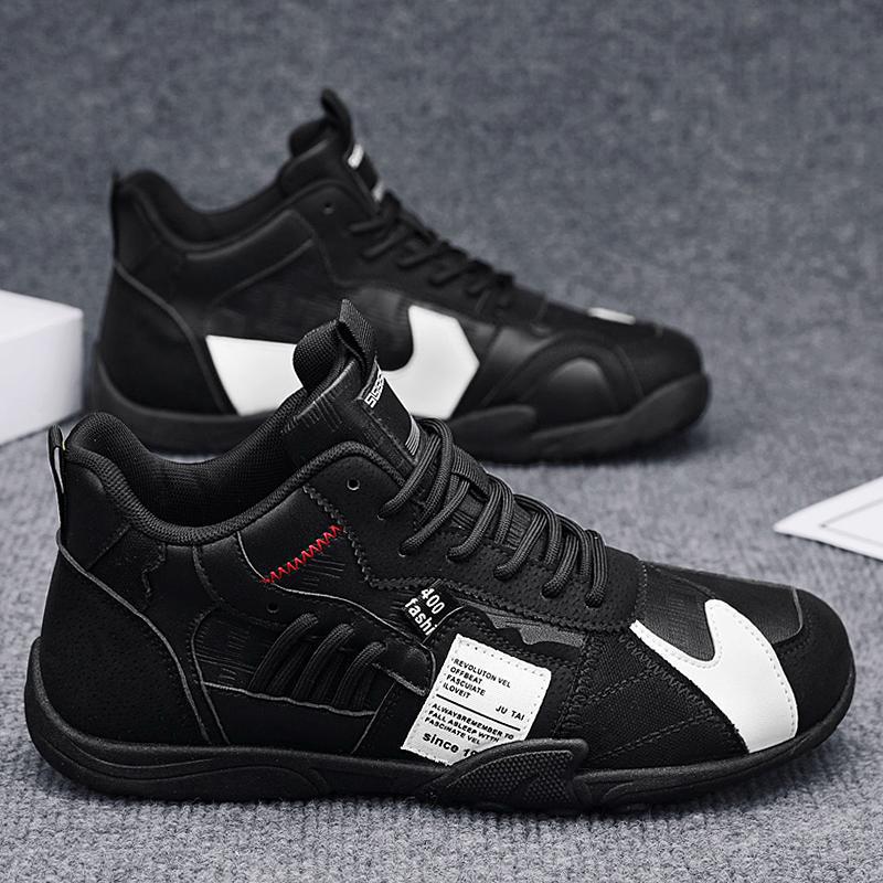 Damen Sportliche High-Top Sneakers mit robuster Profilsohle und atmungsaktiven Einsätzen