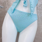 Damen Bandeau-Bikini mit Rüschen R&B