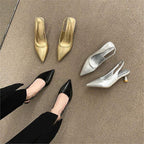 Damen elegante Slingback-Pumps mit modischem Absatz R&B