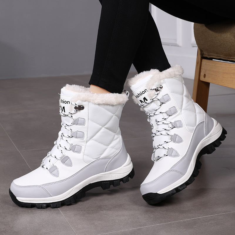 Damen Isolierte Winterstiefel mit rutschfester Sohle und kuscheligem Innenfutter R&B