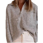 Damen lässiger Strickpullover R&B