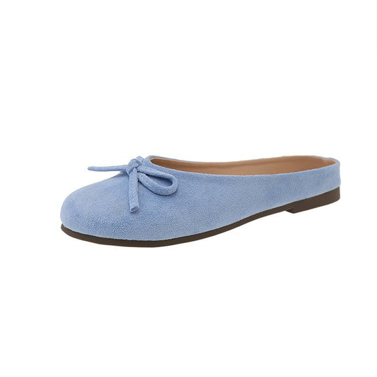 Damen elegante Mules mit dekorativem Schleifenakzent R&B