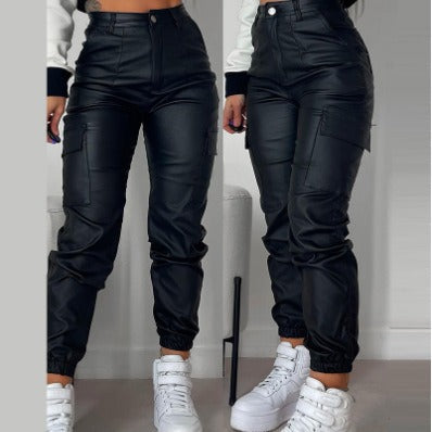 Damen Cargo-Joggerhose mit elastischem Bund und Seitentaschen R&B
