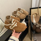Damen Bequeme Mokassins mit dekorativem Schnallen-Detail und weichem Innenfutter R&B