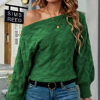Damen Oversized Strickpullover mit strukturiertem Design R&B