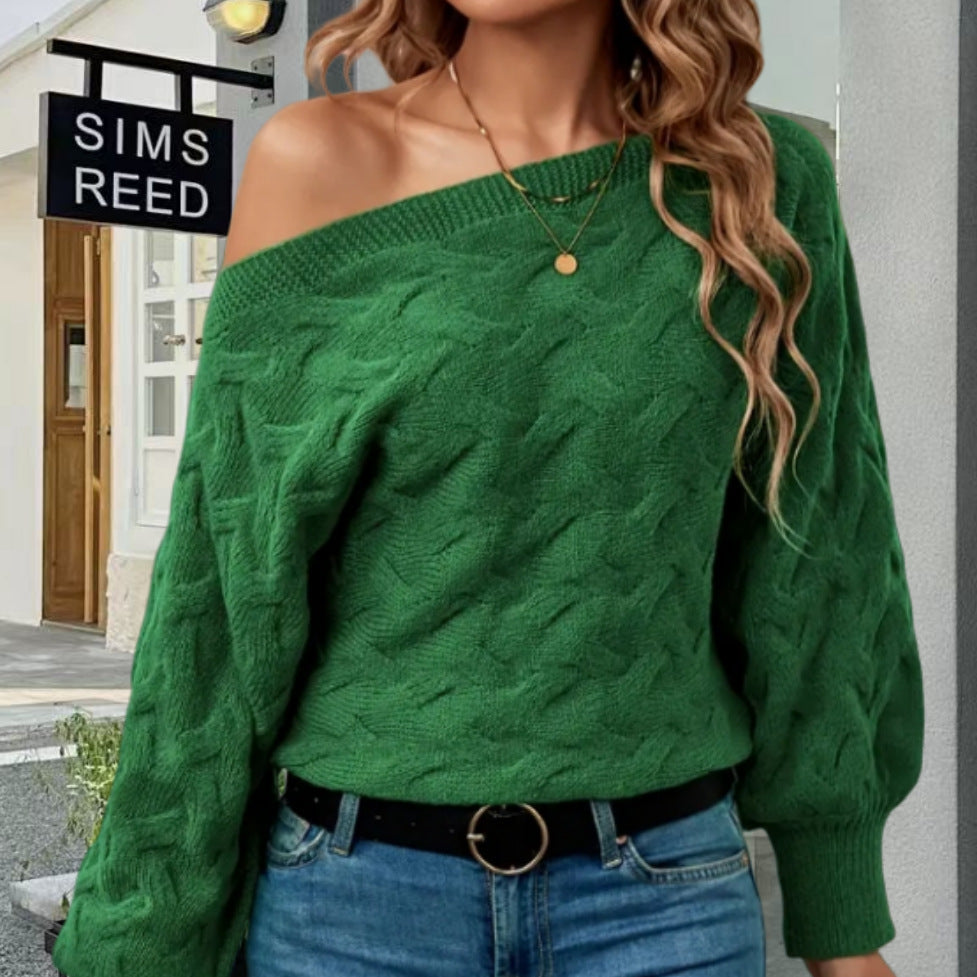 Damen Oversized Strickpullover mit strukturiertem Design R&B