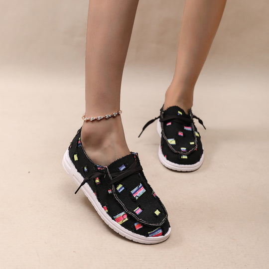 Damen Modische Sneaker mit einzigartigem Muster R&B