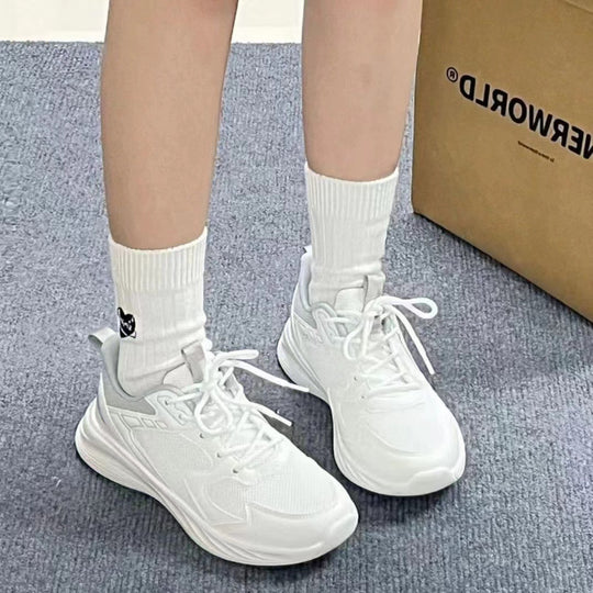 Damen Sportliche Sneakers mit atmungsaktiver Mesh-Oberfläche und stoßdämpfender Sohle R&B