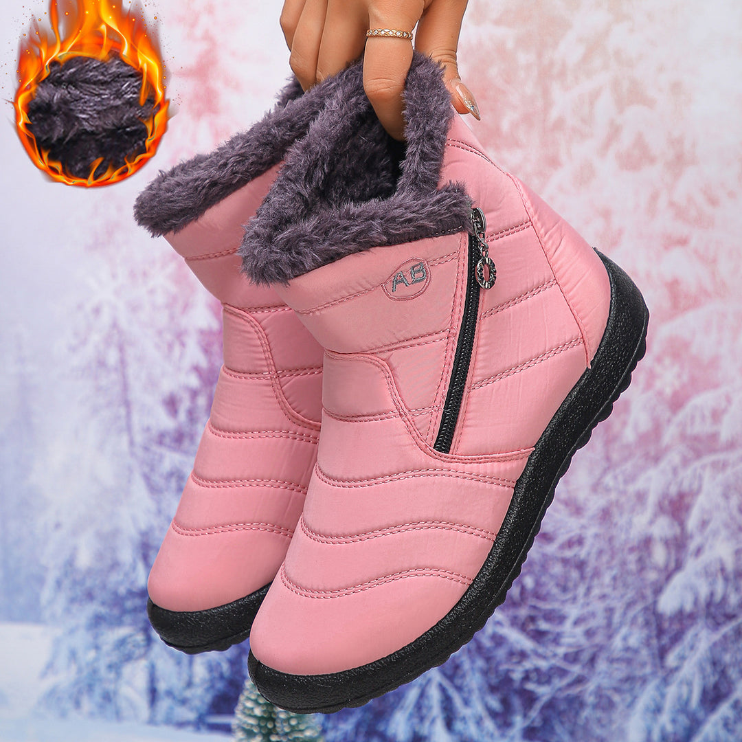 Damen Thermo-Winterstiefel mit kuscheligem Innenfutter und seitlichem Reißverschluss R&B
