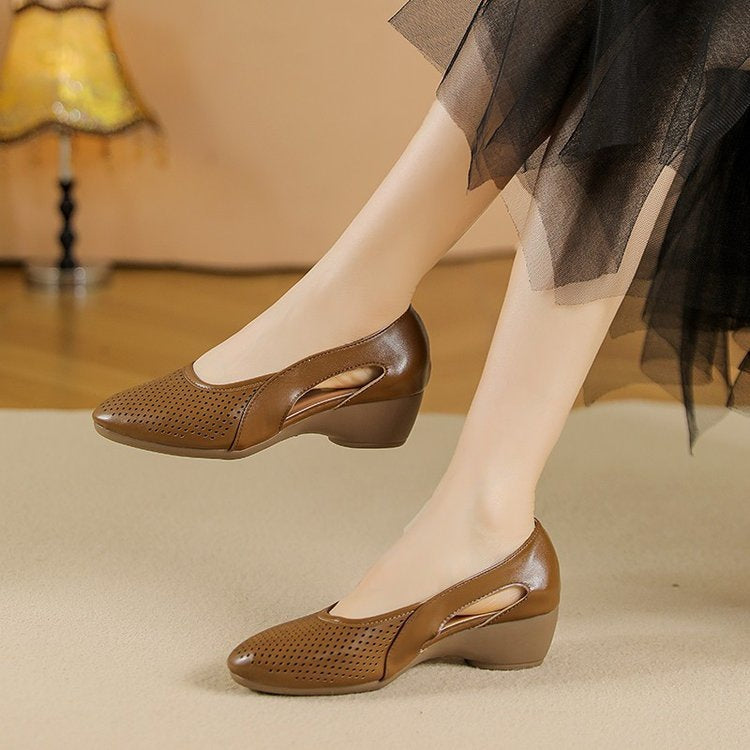 Damen komfortable und elegante Ballerinas mit atmungsaktivem Obermaterial R&B