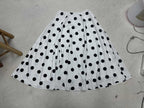 Damen Maxirock mit auffälligem Polkadot-Muster und voluminösem Schnitt R&B