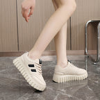 Damen Chunky Sneakers mit rutschfester Laufsohle und gepolstertem Innenfutter R&B