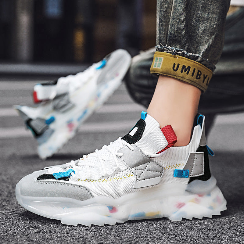 Damen Modische Outdoor-Sneaker mit atmungsaktiver Mesh-Oberfläche und rutschfester Sohle R&B