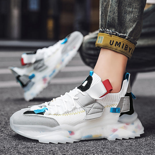 Damen Modische Outdoor-Sneaker mit atmungsaktiver Mesh-Oberfläche und rutschfester Sohle R&B