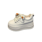 Damen modische Plateau Sneakers mit dekorativen Schnürsenkeln und strukturiertem Obermaterial R&B