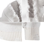 Herren Pullover mit auffälligem Fransen-Design