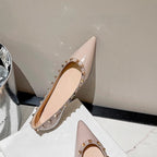 Damen spitze Ballerinas mit eleganter Nietenverzierung R&B