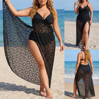 Damen Elegantes transparentes Strandkleid R&B