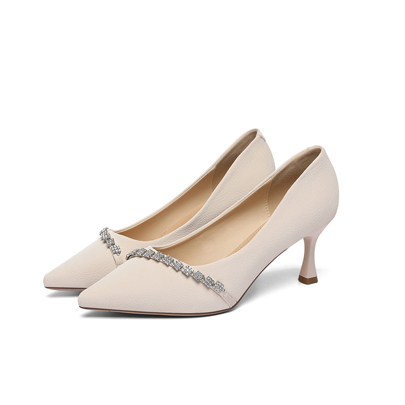 Damen elegante Pumps mit zierlichem Schmuckdetail R&B