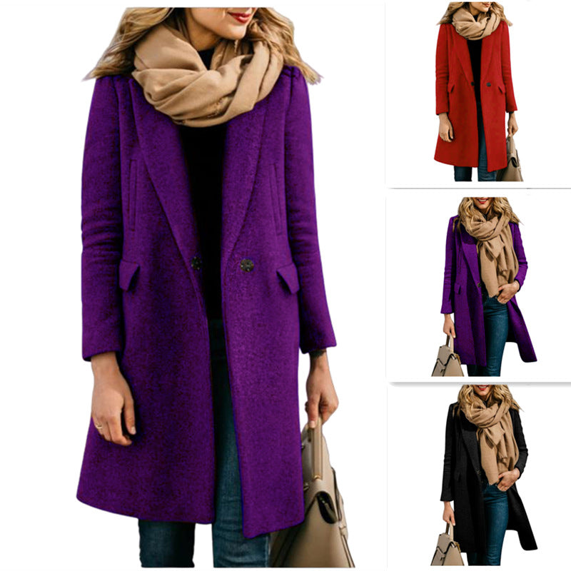 Damen eleganter Schnittmantel