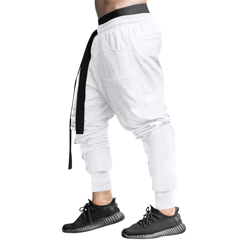 Herren Modische Freizeithose mit elastischem Bund und stylischem Kordelzug R&B