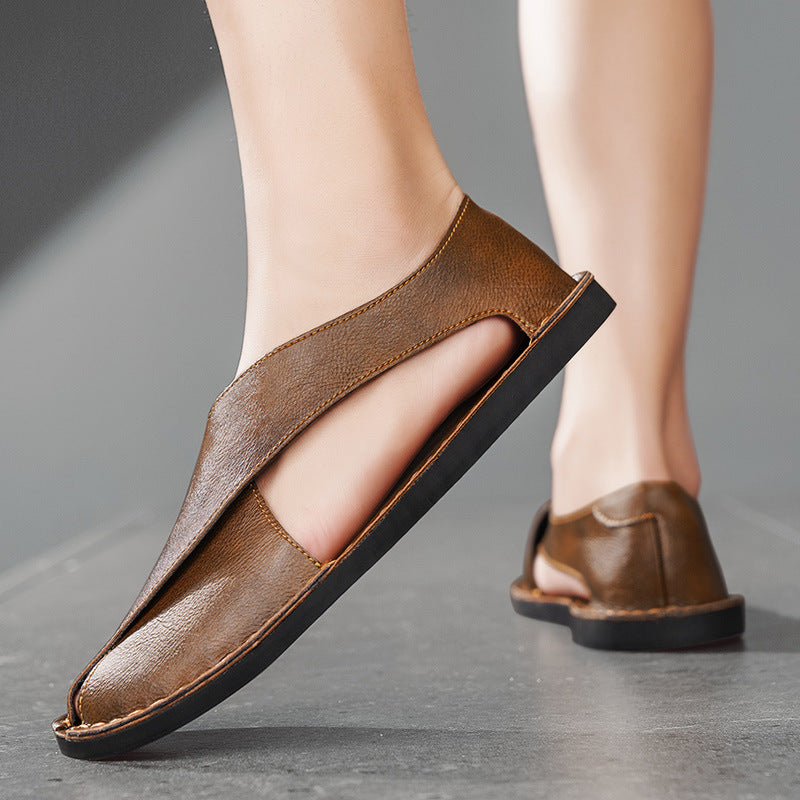 Damen Bequeme Leder-Slipper mit flexiblem Design R&B