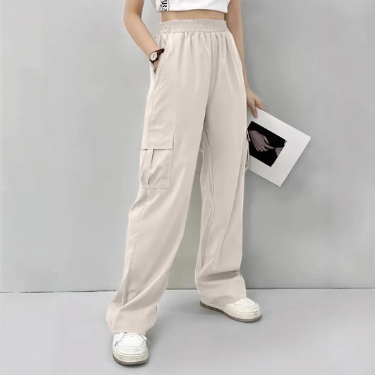 Damen Cargo-Hose mit elastischem Bund und praktischen Seitentaschen R&B
