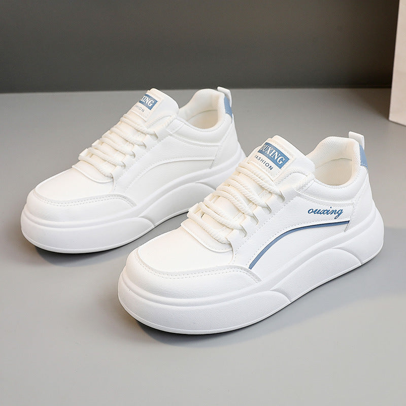Damen modische Sneakers mit hohem Plateau und atmungsaktiver Oberfläche R&B