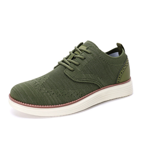 Herren nan gestrickter Oxford-Sneaker mit Wingtip-Perforation und federleichter EVA-Sohle R&B