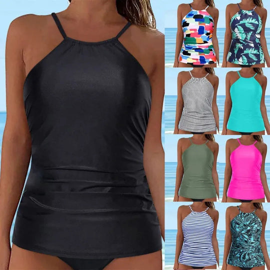 Damen Tankini mit floralem Design und figurbetontem Schnitt R&B