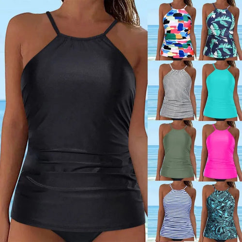 Damen Tankini mit floralem Design und figurbetontem Schnitt R&B